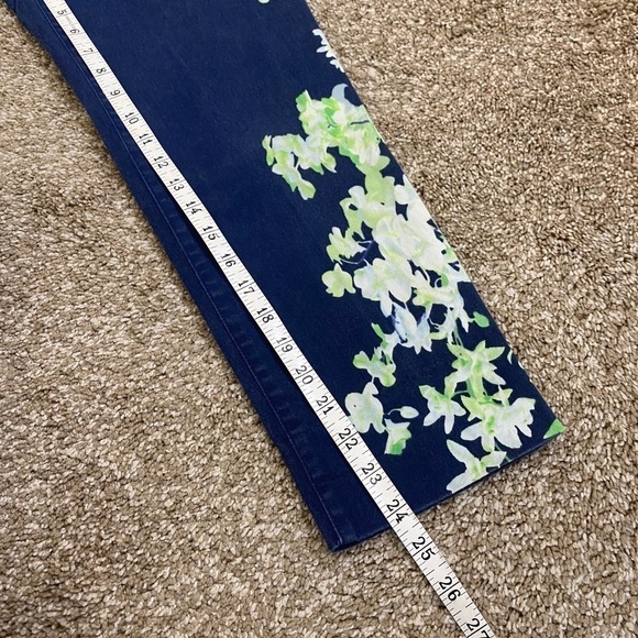 Anthro cartonnier floral high rise capri pants - Picture 7 of 8